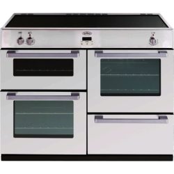 Belling DB4110EI Electric Range Cooker with Induction Hob in White